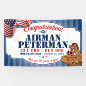 空軍卒業321 TRSワーストッグスマスコット3x5' 横断幕 (横)