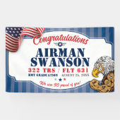 空軍卒業322 TRSイーグルズマスコット3x5' 横断幕 (横)