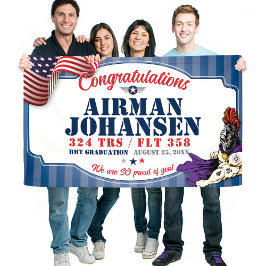 空軍卒業324 TRS騎士マスコット3x5' 横断幕