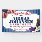 空軍卒業324 TRS騎士マスコット3x5' 横断幕 (横)