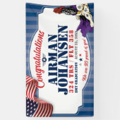 空軍卒業324 TRS騎士マスコット3x5' 横断幕 (縦)