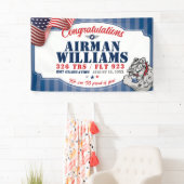 空軍卒業326 TRSブルドッグズマスコット3x5' 横断幕 (インサイチュ)