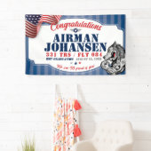 空軍卒業331 TRSウルフパックマスコット3x5' 横断幕 (インサイチュ)