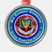 空軍司令部のクリカスタマイズスマス メタルオーナメント (正面)