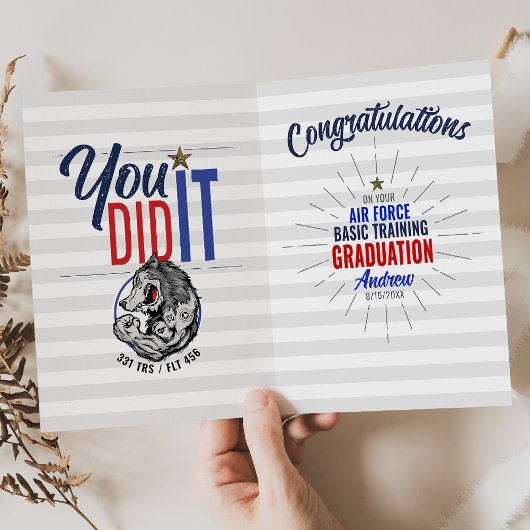 空軍基本訓練卒業式331 Wolfpack カード