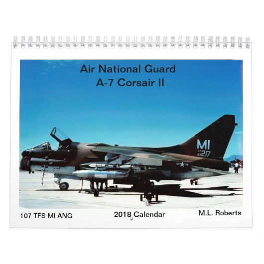 空軍州兵A-7の海賊II カレンダー (カバー)