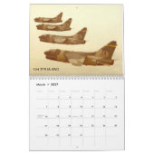 空軍州兵A-7の海賊II カレンダー (3月 2027)
