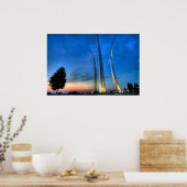 空軍慰霊碑の日の出 ポスター (キッチン)