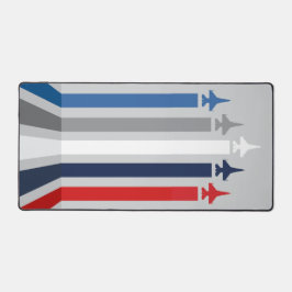 空軍戦闘機ジェット機愛国的軍隊 デスクマット