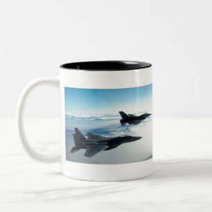 空軍戦闘機 ツートーンマグカップ