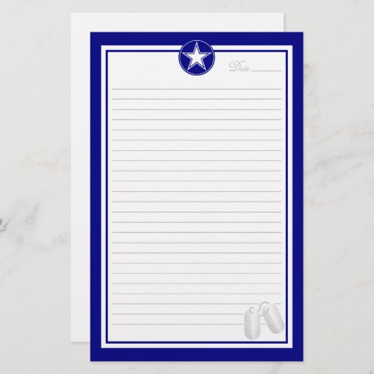 空軍星 便箋 (正面/裏面)