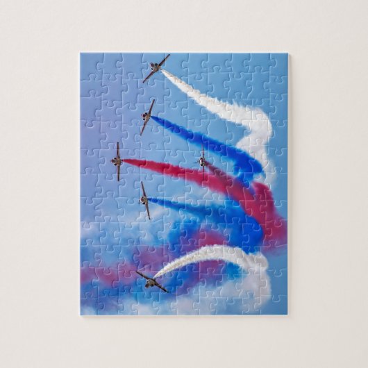 空軍曲技飛行のチームエア・ショーの形成 ジグソーパズル (縦)