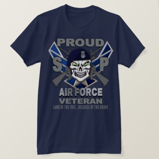 空軍治安部隊退役軍人 Tシャツ (デザイン正面)