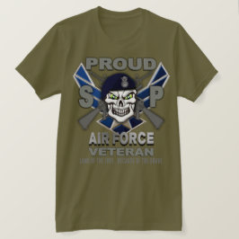 空軍治安部隊退役軍人Tシャツ Tシャツ