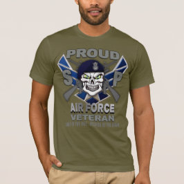 空軍治安部隊退役軍人Tシャツ Tシャツ