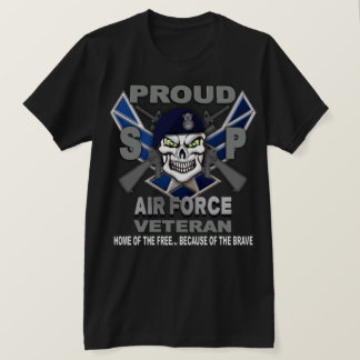 空軍治安部隊退役軍人Tシャツ Tシャツ