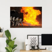 空軍消防士 ポスター (ホームオフィス)