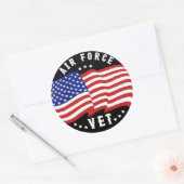 空軍獣医 ラウンドシール (封筒)