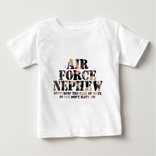空軍甥の返事呼出し ベビーTシャツ