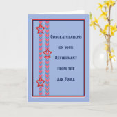 空軍票からの退職 カード (黄色い花)