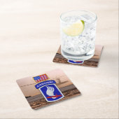 空軍第173空軍兵士の退役軍人ビーツコースター スクエアペーパーコースター (インサイチュ)