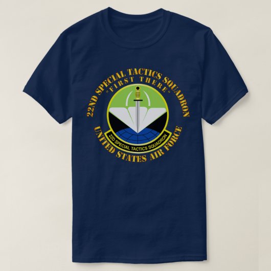 空軍第22特殊戦術隊 先ずそこにあり X Tシャツ (デザイン正面)