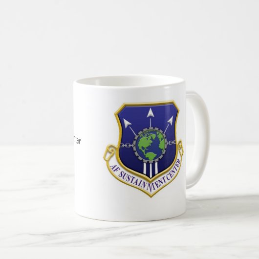 空軍維持の中心のマグ コーヒーマグカップ (正面右)