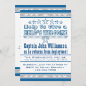 空軍英雄の歓迎された家の招待状 招待状 (正面/裏面)