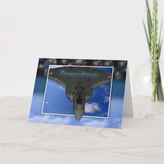 空軍試運転祝いカード カード (正面)