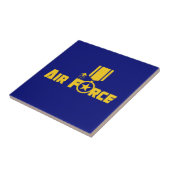 空軍軍隊スター金ゴールド タイル (側面)