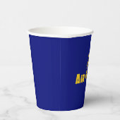 空軍軍隊スター金ゴールド 紙コップ (右)