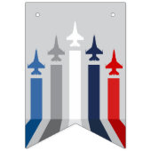 空軍軍隊パーティー戦闘機ジェットカスタムバナー バンティングフラッグ (第2の旗)