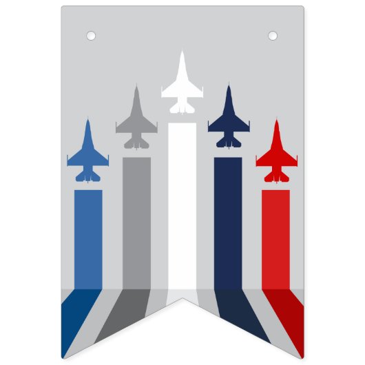 空軍軍隊パーティー戦闘機ジェットカスタムバナー バンティングフラッグ (第2の旗)