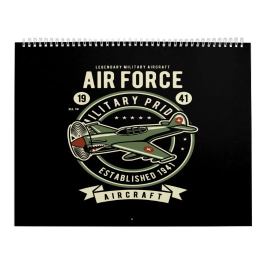 空軍軍隊プライド機 カレンダー (カバー)