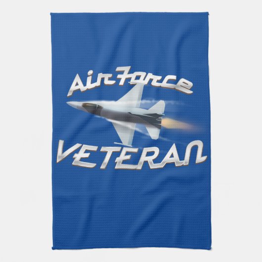 空軍退役軍人 キッチンタオル (縦)