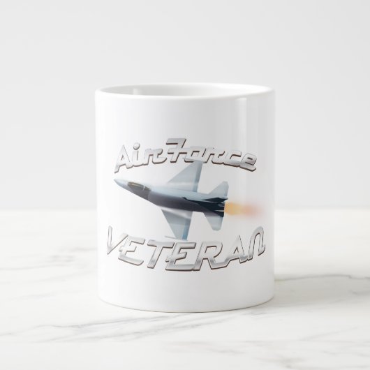 空軍退役軍人 ジャンボコーヒーマグカップ (正面)