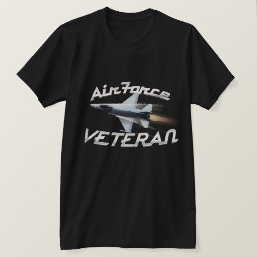 空軍退役軍人 Tシャツ (デザイン正面)