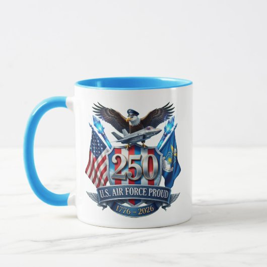 空軍250周年記念マグカップ マグカップ (左)