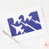 空軍 長方形シール (封筒)