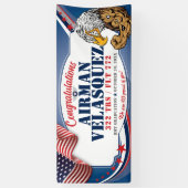 空軍BMT卒業320 TRSイーグルズ軍隊 横断幕 (縦)