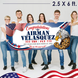 空軍BMT卒業320 TRSイーグルズ軍隊 横断幕