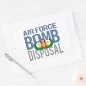 空軍EODシニア 長方形シール (封筒)