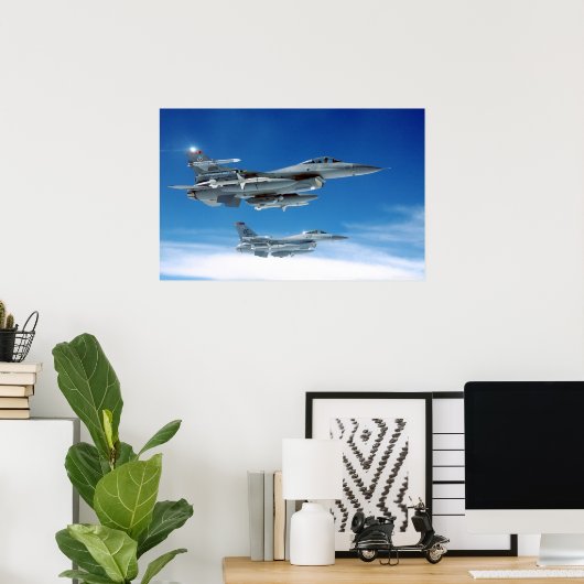 空軍F-16 ポスター (ホームオフィス)