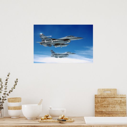 空軍F-16 ポスター (キッチン)