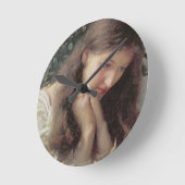 空転は引き裂きます(w/c紙で) ラウンド壁時計 (傾斜)