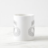 空輸のジャンプの翼 コーヒーマグカップ (中央)