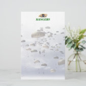 空輸のレーンジャーの軍隊の退役軍人の獣医の文房具 便箋 (スタンド正面)