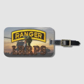 空輸のレーンジャーの退役軍人の獣医LRRP ラゲッジタグ (正面横)