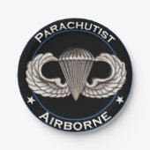 空輸の落下傘兵 ペーパープレート (正面)