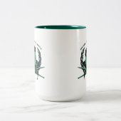 空輸軍隊の軍の記章のスタイル ツートーンマグカップ (中央)